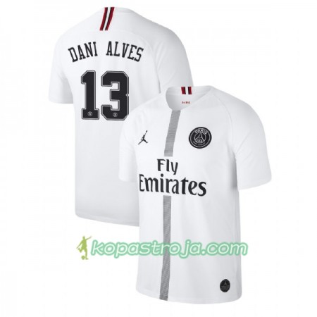 Billiga Fotbollströjor Paris Saint-Germain Dani Alves 13 Jodan Vit Tredje tröja 2018/19 Kortärmad